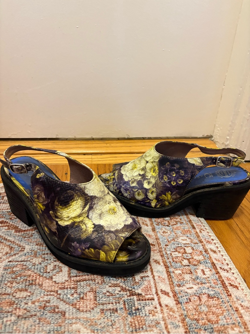 Rare Jeffrey Campbell floral platforms